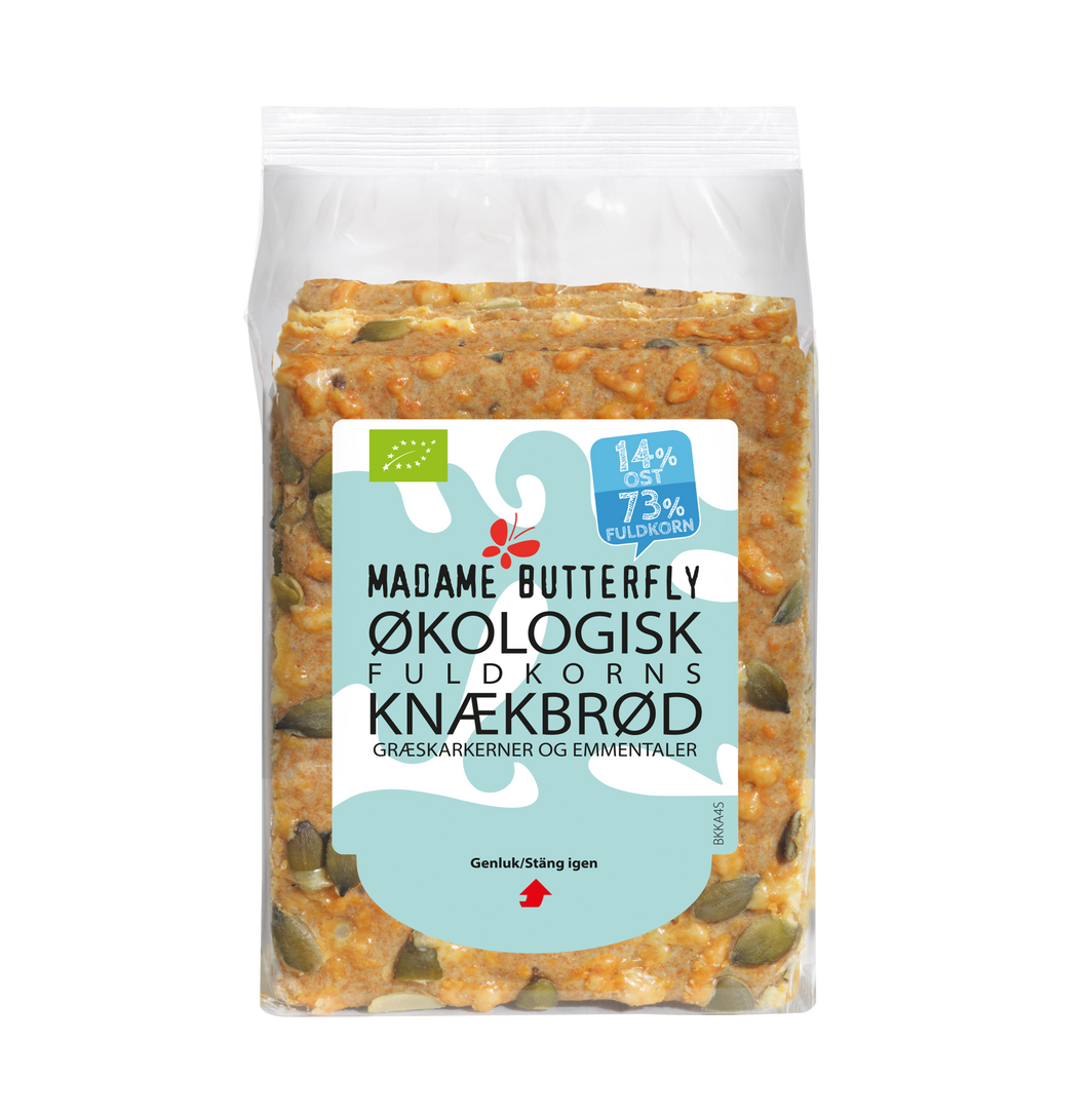 Organic Wholegrain Crispbread with pumpkin and emmentaler