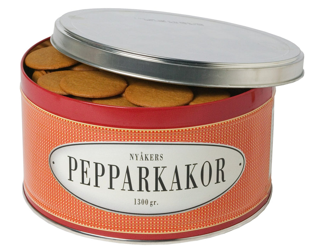 Classic Gingerbread Cookies Metal Container