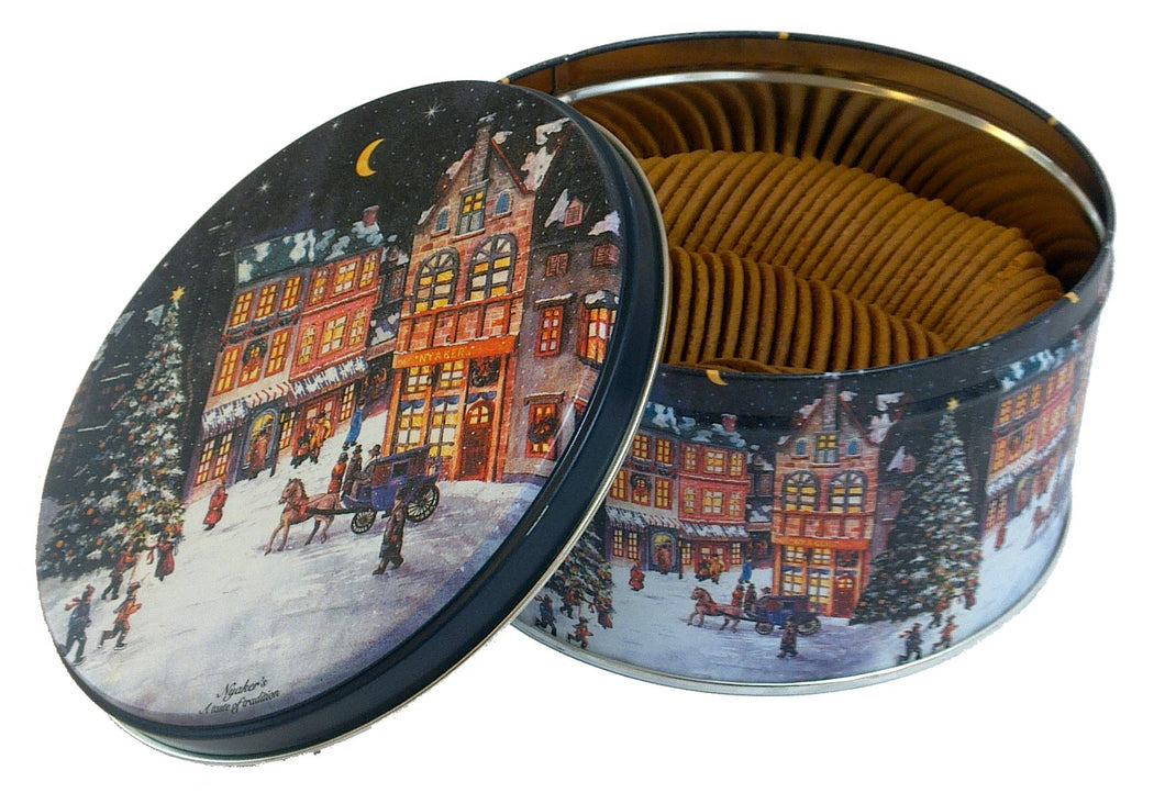 Gingerbread Cookies in Nostalgic Christmas Container